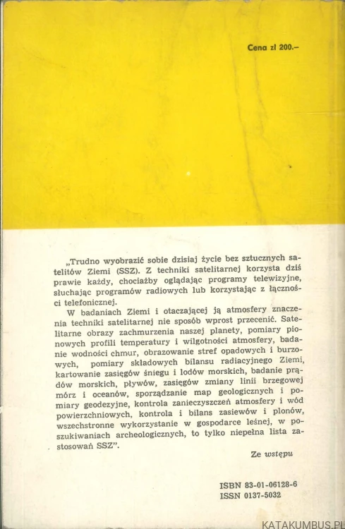 Satelitarne badania Ziemi. WIESŁAW STACHLEWSKI, ADAM ZUBEK