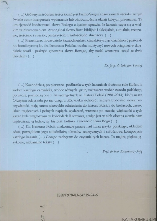Kościół na drogach człowieka. KS. IRENEUSZ FOLCIK