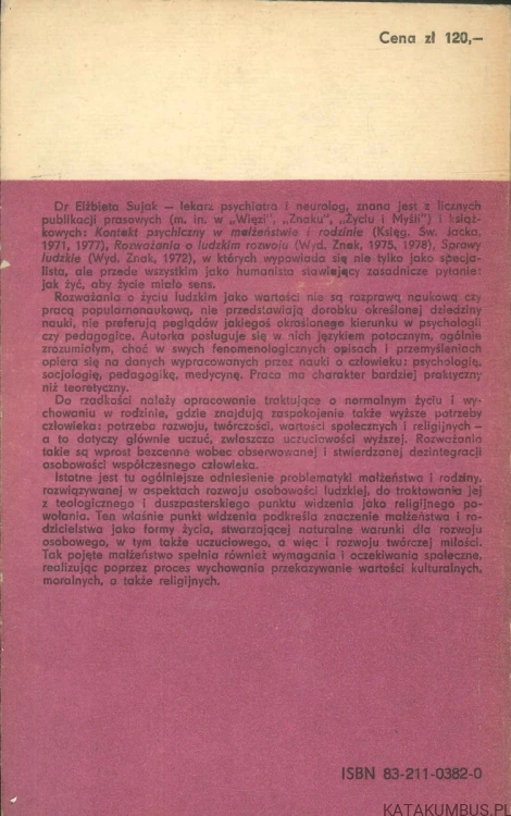 Życie jako zadanie. ELŻBIETA SUJAK