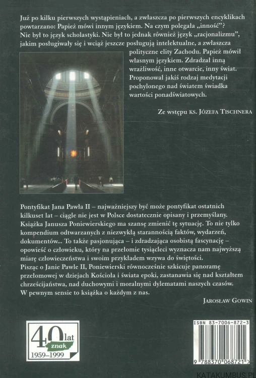 Pontyfikat. JANUSZ PONIEWIERSKI
