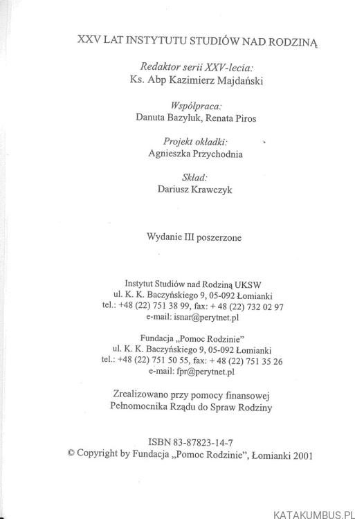 Wspólnota życia i miłości. KAZIMIERZ MAJDAŃSKI