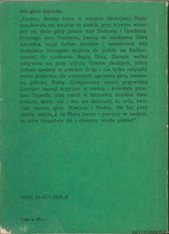 Ślęża. Śląski Olimp. Przewodnik. RYSZARD CHANAS