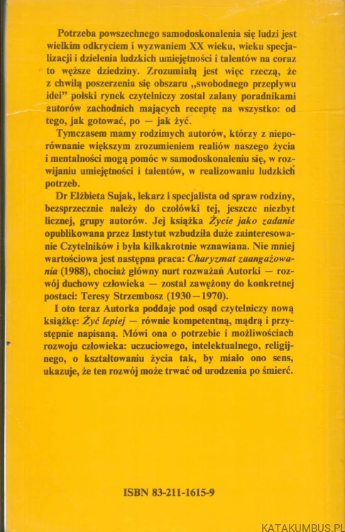 Żyć lepiej. ELŻBIETA SUJAK