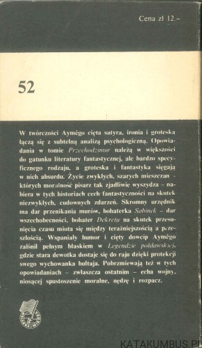 Przechodzimur. MARCEL AYMÉ