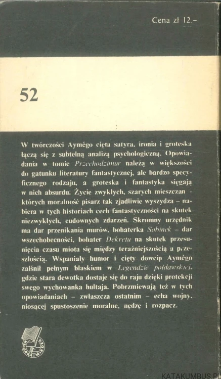Przechodzimur. MARCEL AYMÉ
