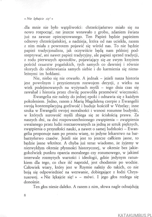 Nie lękajcie się! Rozmowy z Janem Pawłem II. ANDRÉ FROSSARD