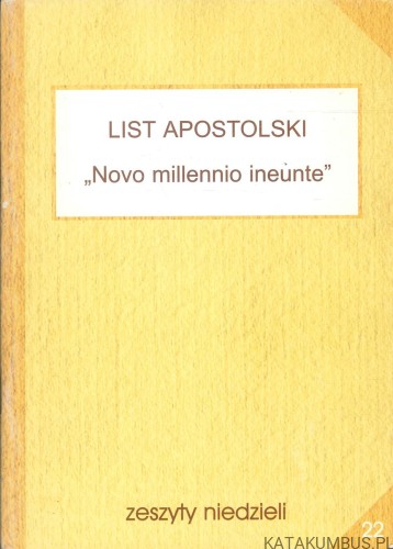 List apostolski Novo millennio ineunte. RED. IRENEUSZ KUBIŚ
