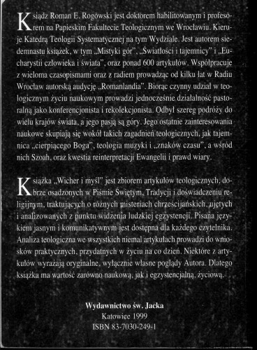 Wicher i myśl. ROMAN E. ROGOWSKI