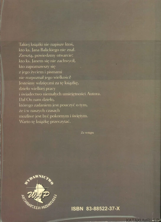 Mocarz pokory. KS. ZBIGNIEW SUCHY
