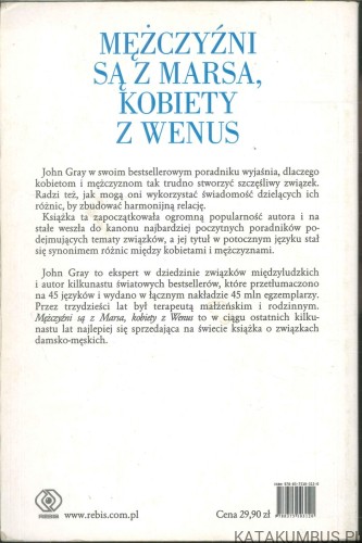 Mężczyźni są z Marsa, kobiety z Wenus. JOHN GRAY