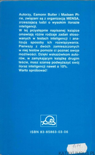 Jak podwyższyć swój iloraz inteligencji?. EAMONN BUTLER, MADSEN PIRIE