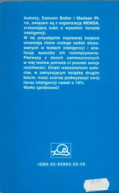 Jak podwyższyć swój iloraz inteligencji?. EAMONN BUTLER, MADSEN PIRIE