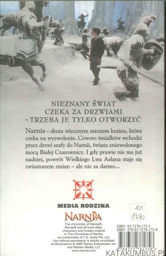Opowieści z Narnii. Lew, czarownica i stara szafa. C.S. LEWIS