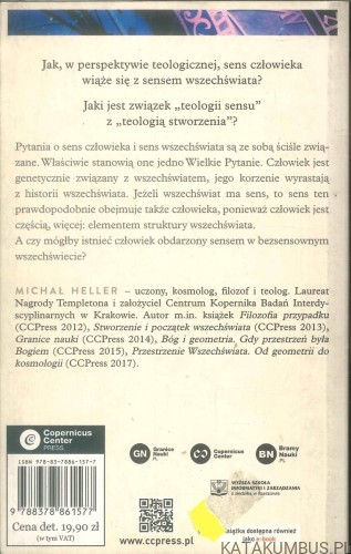 Sens życia i sens wszechświata. MICHAŁ HELLER