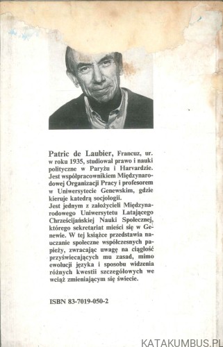 Myśl społeczna Kościoła katolickiego od Leona XIII do Jana Pawła II. PATRIC DE LAUBIER