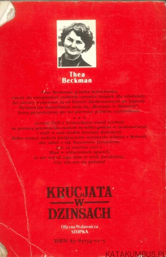 Krucjata w dzinsach. THEA BECKMAN