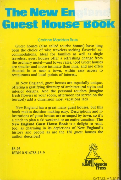 The New England Guest House Book. CORINNE MADDEN ROSS