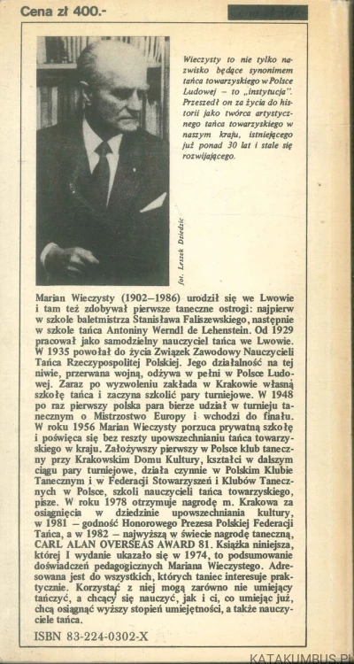 Tańczyć może każdy. MARIAN WIECZYSTY