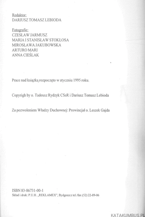 Radio Maryja. RED. DARIUSZ TOMASZ LEBIODA