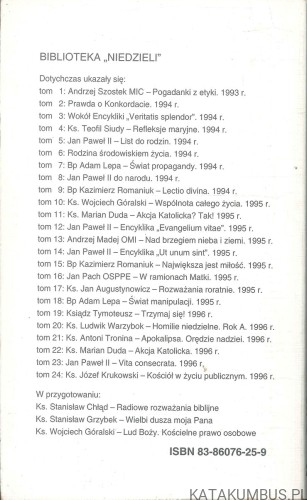 Na progu trzeciego tysiąclecia. KS. STANISŁAW NAGY
