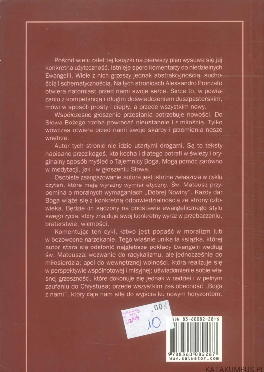 Chleb na niedzielę. Komentarz do Ewangelii. Rok A.. ALESSANDRO PRONZATO