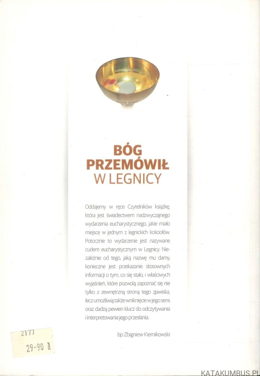 Bóg przemówił w Legnicy. BP ZBIGNIEW KIERNIKOWSKI