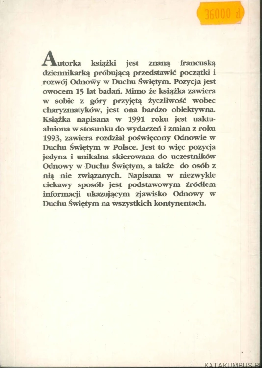 Charyzmatycy. Zarys historii odnowy w Duchu Świętym. MONIQUE HÉBRARD
