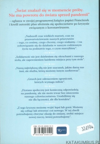 Powróćmy do marzeń. Droga ku lepszej przyszłości. PAPIEŻ FRANCISZEK