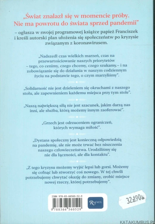 Powróćmy do marzeń. Droga ku lepszej przyszłości. PAPIEŻ FRANCISZEK