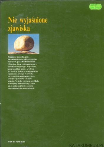 Nie wyjaśnione zjawiska. PRACA ZBIOROWA
