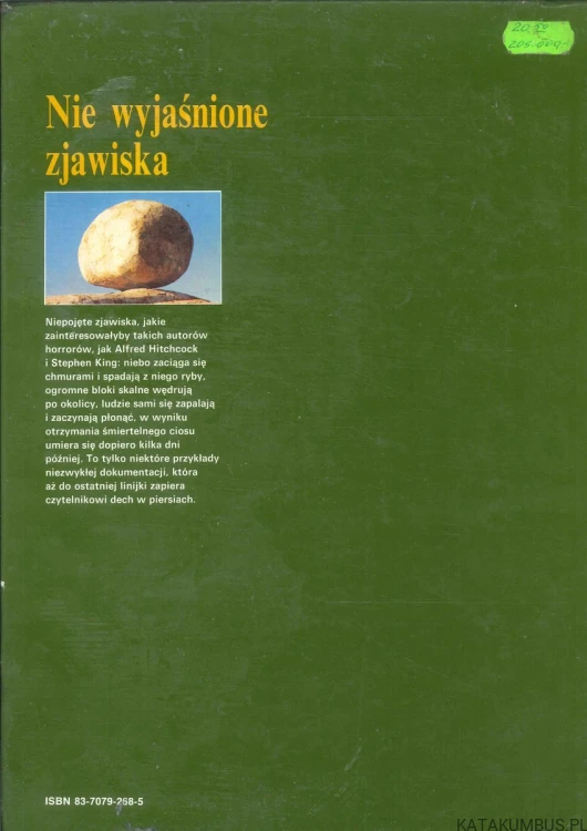 Nie wyjaśnione zjawiska. PRACA ZBIOROWA