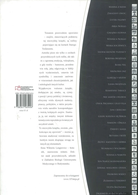 Rośliny biblijne. ILONA WIKTORIA LENGIEWICZ