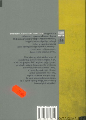 Dialog psychologii z teologią. TONINO CANTELMI, PASQUALE LASELVA, SILVESTRO PALUZZI
