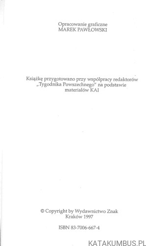 Jan Paweł II w Polsce. 31 maja 1997 - 10 czerwca 1997. Przemówienia i homilie.. PRACA ZBIOROWA