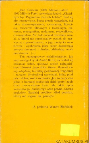 Opium. Dziennik kuracji odwykowej. JEAN COCTEAU