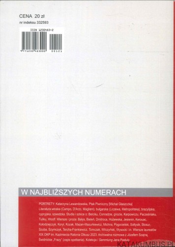 Fraza. Poezja proza esej nr 3 (121) 2023. PRACA ZBIOROWA