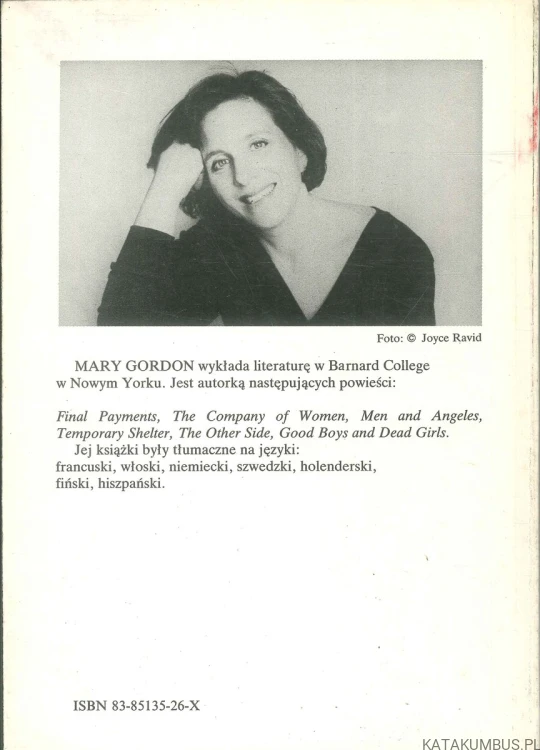 Bilans miłości. MARY GORDON
