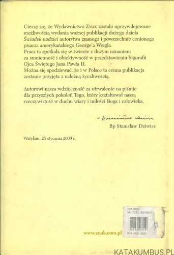 Świadek nadziei. GEORGE WEIGEL
