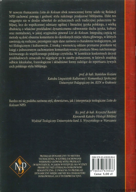 List do Kolosan. RED. NPD