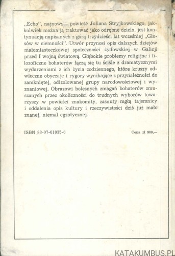 Echo. JULIAN STRYJKOWSKI