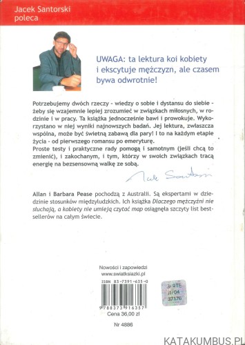 Dlaczego mężczyźni kłamią, a kobiety płaczą. ALLAN PEASE, BARBARA PEASE