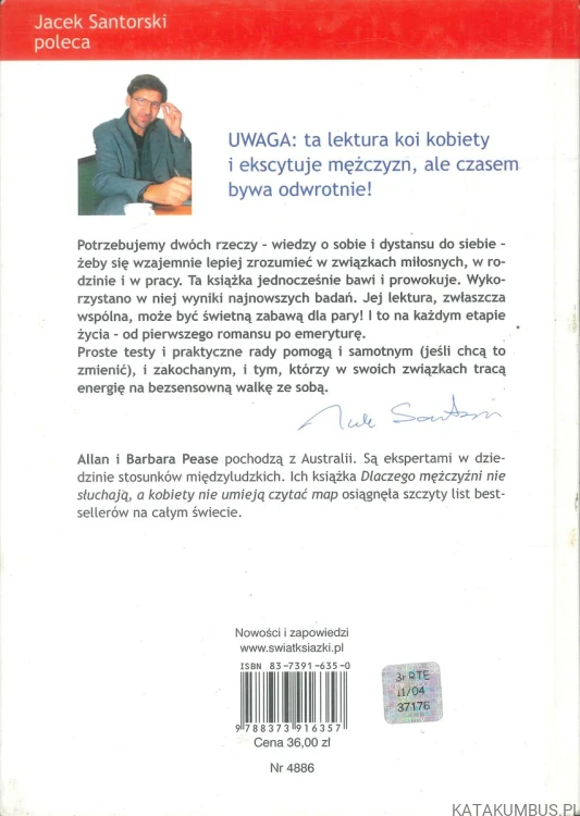 Dlaczego mężczyźni kłamią, a kobiety płaczą. ALLAN PEASE, BARBARA PEASE