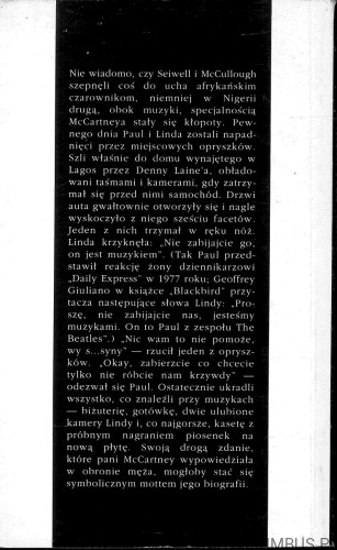 Paul McCartney. Biografia. PIOTR CHRÓŚCIEL