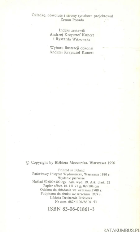 Zapiski. KAZIMIERZ MOCZARSKI