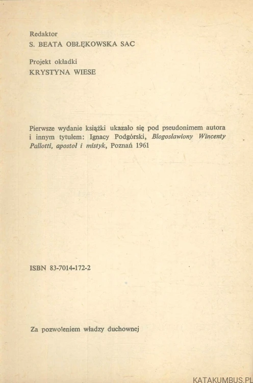 Święty Wincenty Pallotti. Apostoł i mistyk. KS. JÓZEF WRÓBEL SAC