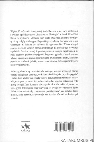 Pisma wybrane tom 1. KARL RAHNER