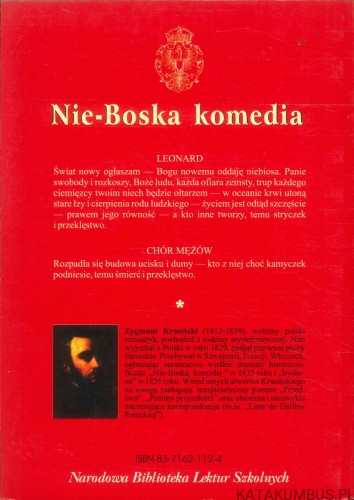 Nie-Boska komedia. ZYGMUNT KRASIŃSKI