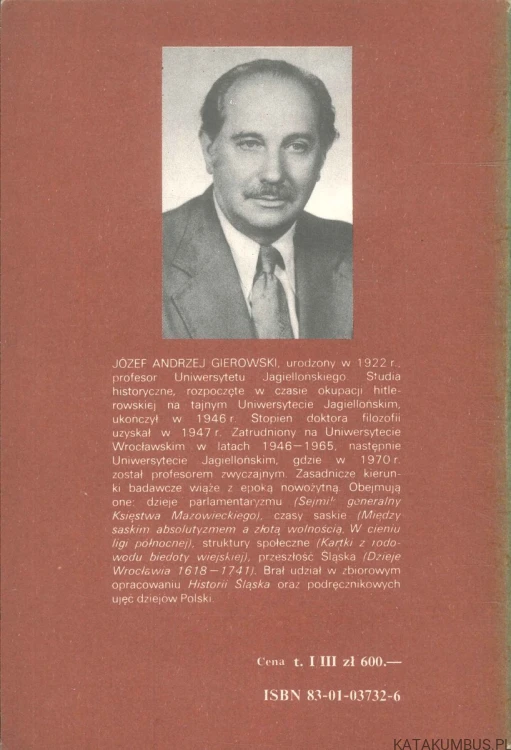 Historia Polski. JÓZEF ANDRZEJ GIEROWSKI