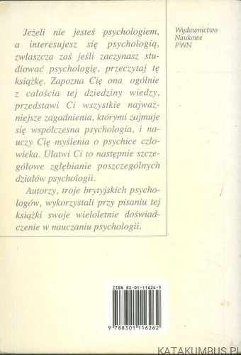 Wprowadzenie do psychologii. TONY MALIM, ANN BIRCH, ALISON WADELEY