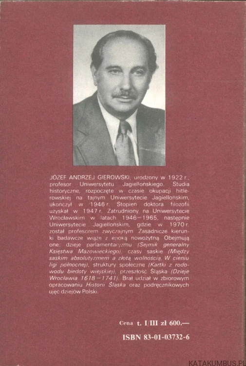 Historia Polski. JÓZEF ANDRZEJ GIEROWSKI